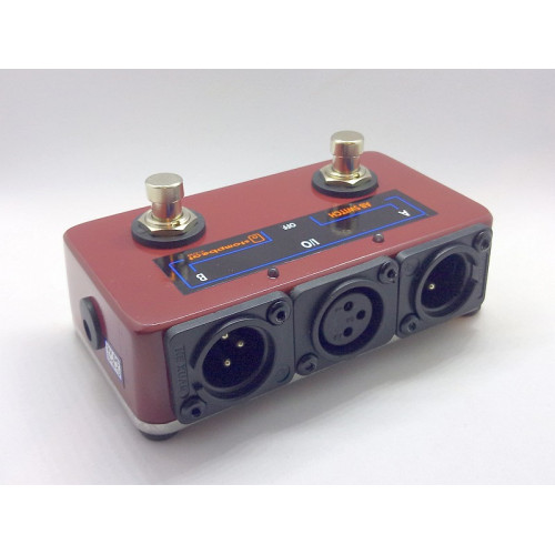 Dual Switch XLR AB Switch with LEDS Popless